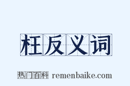 枉反义词是什么意思的图片